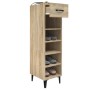Mueble zapatero madera contrachapada roble Sonoma 30x35x105 cm de , Zapateros y organizadores de calzado - Ref: Foro24-812810...