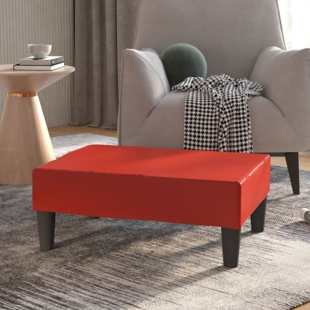 Reposapiés de cuero sintético rojo vino tinto 78x56x32 cm de , Otomanas - Ref: Foro24-337712, Precio: 51,57 €, Descuento: %