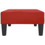 Reposapiés de cuero sintético rojo vino tinto 78x56x32 cm de , Otomanas - Ref: Foro24-337712, Precio: 51,57 €, Descuento: %
