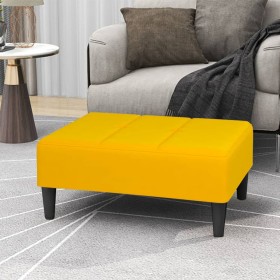 Reposapiés de terciopelo amarillo 78x56x32 cm de , Otomanas - Ref: Foro24-337765, Precio: 58,13 €, Descuento: %