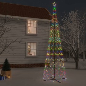 Árbol de Navidad cónico 3000 LED de colores 230x800 cm de , Arboles de navidad - Ref: Foro24-343516, Precio: 154,61 €, Descue...