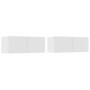Set de muebles para TV 6 piezas madera contrachapada blanco de , Muebles TV - Ref: Foro24-3114606, Precio: 355,92 €, Descuent...