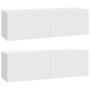 Set de muebles para TV 6 piezas madera contrachapada blanco de , Muebles TV - Ref: Foro24-3114606, Precio: 355,92 €, Descuent...
