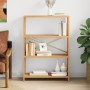 Estantería de 4 niveles madera maciza de roble 80x30x112 cm de , Librerías y estanterías - Ref: Foro24-353811, Precio: 123,88...