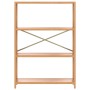 Estantería de 4 niveles madera maciza de roble 80x30x112 cm de , Librerías y estanterías - Ref: Foro24-353811, Precio: 123,88...