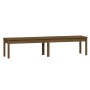 Banco de jardín madera maciza pino marrón miel 203,5x44x45 cm de vidaXL, Bancos de jardín - Ref: Foro24-824021, Precio: 83,49...