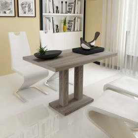 Mesa de salón comedor rectangular de MDF apariencia de roble de , Mesas de cocina y de comedor - Ref: Foro24-241316, Precio: ...