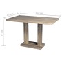Mesa de salón comedor rectangular de MDF apariencia de roble de , Mesas de cocina y de comedor - Ref: Foro24-241316, Precio: ...