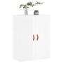 Armario de pared madera ingeniería blanco brillo 69,5x34x90 cm de , Aparadores - Ref: Foro24-830358, Precio: 76,68 €, Descuen...