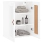 Armario de pared madera ingeniería blanco brillo 69,5x34x90 cm de , Aparadores - Ref: Foro24-830358, Precio: 76,68 €, Descuen...