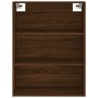 Aparador alto madera contrachapada marrón roble 69,5x34x180 cm de , Aparadores - Ref: Foro24-3189388, Precio: 167,23 €, Descu...