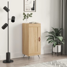Aparador madera contrachapada color roble Sonoma 34,5x34x90 cm de , Aparadores - Ref: Foro24-830415, Precio: 65,44 €, Descuen...