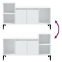 Mueble para TV madera contrachapada blanco 100x35x55 cm de , Muebles TV - Ref: Foro24-821180, Precio: 69,16 €, Descuento: %