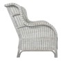 Sofá con cojín ratán natural y lino gris de , Sofás - Ref: Foro24-325464, Precio: 232,16 €, Descuento: %