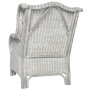 Sofá con cojín ratán natural y lino gris de , Sofás - Ref: Foro24-325464, Precio: 232,16 €, Descuento: %