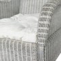 Sofá con cojín ratán natural y lino gris de , Sofás - Ref: Foro24-325464, Precio: 232,16 €, Descuento: %