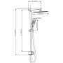 SCHÜTTE Set de ducha fija SILVER RAIN cromo de , Cabezales de ducha - Ref: Foro24-434586, Precio: 152,02 €, Descuento: %