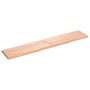 Estante pared madera roble tratada marrón claro 160x30x(2-4) cm de , Estantes y estanterías - Ref: Foro24-363708, Precio: 79,...