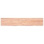 Estante pared madera roble tratada marrón claro 160x30x(2-4) cm de , Estantes y estanterías - Ref: Foro24-363708, Precio: 79,...