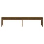 Banco de jardín madera maciza pino marrón miel 203,5x44x45 cm de vidaXL, Bancos de jardín - Ref: Foro24-824021, Precio: 83,49...