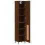 Aparador alto madera contrachapada roble marrón 34,5x34x180 cm de , Aparadores - Ref: Foro24-3199128, Precio: 121,27 €, Descu...
