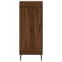 Aparador alto madera contrachapada roble marrón 34,5x34x180 cm de , Aparadores - Ref: Foro24-3199128, Precio: 121,27 €, Descu...
