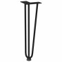 Patas de mesa tipo horquilla 4 uds acero macizo negro 42 cm de , Patas para mesas - Ref: Foro24-4012440, Precio: 52,79 €, Des...
