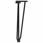 Patas de mesa tipo horquilla 4 uds acero macizo negro 42 cm de , Patas para mesas - Ref: Foro24-4012440, Precio: 52,79 €, Des...