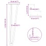 Patas de mesa tipo horquilla 4 uds acero macizo negro 42 cm de , Patas para mesas - Ref: Foro24-4012440, Precio: 52,79 €, Des...