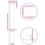 Patas para mesa de centro 4 uds acero acero natural 90-92 cm de , Patas para mesas - Ref: Foro24-4012475, Precio: 99,67 €, De...