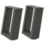 Patas de mesa centro forma U 2uds acero antracita 30x(30-31) cm de , Patas para mesas - Ref: Foro24-4012738, Precio: 60,81 €,...