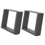 Patas de mesa centro forma U 2uds acero antracita 50x(30-31) cm de , Patas para mesas - Ref: Foro24-4012746, Precio: 64,52 €,...