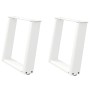 Patas de mesa de centro forma U 2uds acero blanco 50x(42-43) cm de , Patas para mesas - Ref: Foro24-4012765, Precio: 66,34 €,...