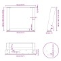 Patas de mesa de centro forma U 2uds acero blanco 50x(42-43) cm de , Patas para mesas - Ref: Foro24-4012765, Precio: 66,34 €,...