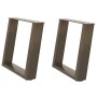 Patas para mesa de centro en forma de U 2 uds antracita acero de , Patas para mesas - Ref: Foro24-4012767, Precio: 71,21 €, D...