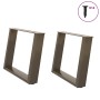 Patas para mesa de centro en forma de U 2 uds antracita acero de , Patas para mesas - Ref: Foro24-4012771, Precio: 75,95 €, D...