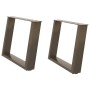 Patas para mesa de centro en forma de U 2 uds antracita acero de , Patas para mesas - Ref: Foro24-4012771, Precio: 75,95 €, D...