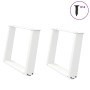 Patas de mesa de centro forma U 2uds acero blanco 70x(42-43) cm de , Patas para mesas - Ref: Foro24-4012773, Precio: 79,61 €,...
