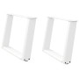 Patas de mesa de centro forma U 2uds acero blanco 70x(42-43) cm de , Patas para mesas - Ref: Foro24-4012773, Precio: 79,61 €,...