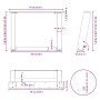 Patas de mesa de centro forma U 2uds acero blanco 70x(42-43) cm de , Patas para mesas - Ref: Foro24-4012773, Precio: 79,61 €,...