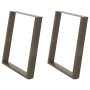 Patas para mesa comedor forma U 2uds acero natural 80x(72-73)cm de , Patas para mesas - Ref: Foro24-4012799, Precio: 93,59 €,...