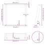 Patas para mesa comedor forma U 2uds acero natural 80x(72-73)cm de , Patas para mesas - Ref: Foro24-4012799, Precio: 93,59 €,...