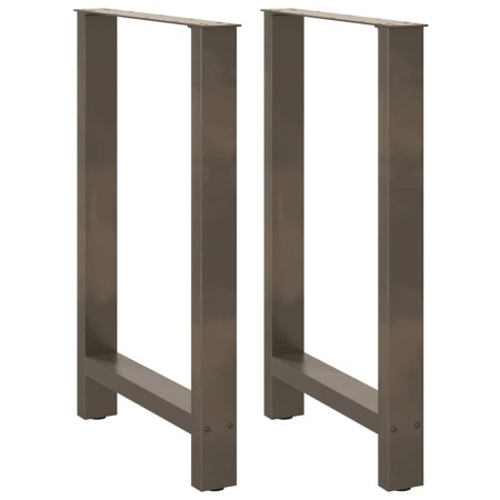 Patas para mesa de centro de acero natural 2 uds 60x(90-91) cm de , Patas para mesas - Ref: Foro24-4013335, Precio: 96,98 €, ...
