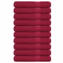 Toallas de sauna 10 uds 100% algodón burdeos 80x200 cm 360 gsm de , Toallas - Ref: Foro24-136745, Precio: 107,39 €, Descuento: %