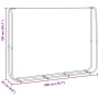 Leñero acero galvanizado 200x25x150 cm de , Bolsas y soportes de leña - Ref: Foro24-4100705, Precio: 36,93 €, Descuento: %
