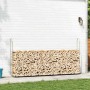 Leñero acero galvanizado 300x25x150 cm de , Bolsas y soportes de leña - Ref: Foro24-4100707, Precio: 43,46 €, Descuento: %