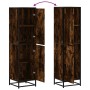 Aparador alto madera de ingeniería y metal 35,5x35x139 cm de , Aparadores - Ref: Foro24-849056, Precio: 92,73 €, Descuento: %
