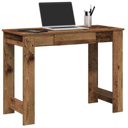 Escritorio de madera de ingeniería envejecida 100x45x75 cm de , Escritorios - Ref: Foro24-860434, Precio: 62,76 €, Descuento: %
