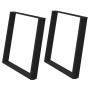 Patas para mesa de comedor en forma de U 2 uds acero negro de , Patas para mesas - Ref: Foro24-4012800, Precio: 87,80 €, Desc...