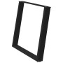 Patas para mesa de comedor en forma de U 2 uds acero negro de , Patas para mesas - Ref: Foro24-4012800, Precio: 87,80 €, Desc...